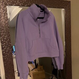 Lululemon Scuba Oversized Lavender Half-Zip